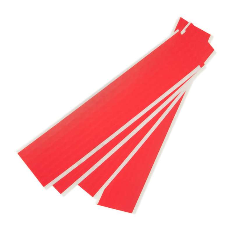 Inspection Arrows, Paper, 1/4"x3/8", 6.4 mil, Red, 1000/Env